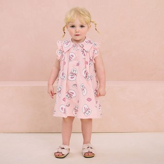 milkmile 女童款透氣Esther Bunny陽光夏日吊帶連身裙