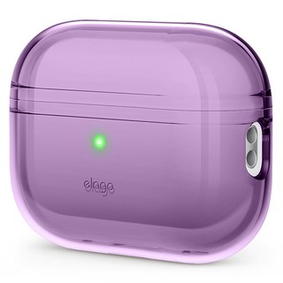 엘라고 에어팟 프로2 클리어 베이직 케이스, EAPP2CL-BA-DPU, 딥퍼플, 1개
