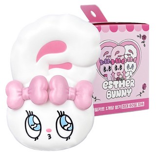 BELLEAMANT Esther Bunny 艾絲樂小兔 奶油兔大臉車用芳香劑 補充型, 清新棉花, 1個