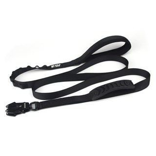 와일드독 강아지 투핸들 리드줄, 블랙, 1개