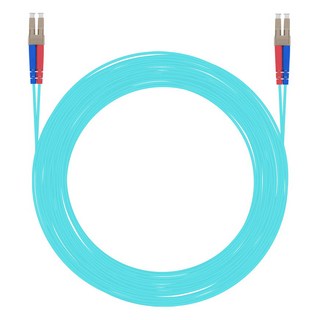 NEXT 10G OM3 多模 LC-LC 光纖跳線 跳接線 NEXT-LL3, 10m, 1個, 水藍色(NEXT-LL310MM-10G)