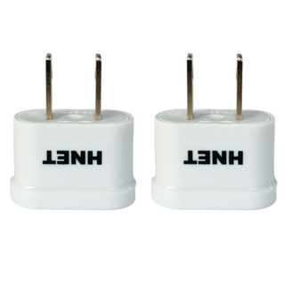 HNET 豬鼻子 110V 轉換轉接頭 海外用插頭 美國 日本, 2個