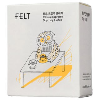 FELT 經典濾掛咖啡, 6入, 1個, 10g