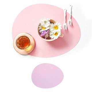 MariposaMadrid Dua 雙面矽膠餐墊, 430 x 340 x 1.2 mm, 粉紅薰衣草色, 2個
