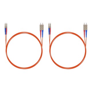 넥스트유 멀티모드 LC-SC 광 점퍼코드 패치코드 NEXT-LS201MM, 2개, 1m