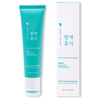 FOLAX 足部休息 恢復涼感凝膠 放鬆足部&身體按摩, 1個, 1入