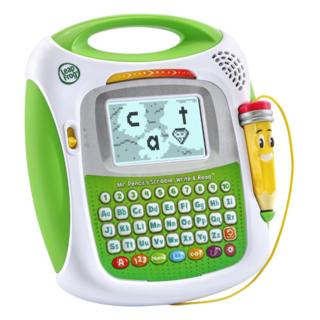 Leap Frog 新版寫字機 Mr. Pencil's Scribble Write & Read, 鉛筆先生 綠色 + 白色, 1個
