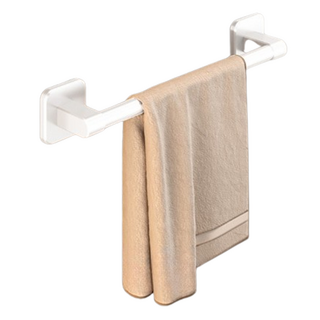 索特洪 免鑽孔浴室毛巾架, 1個, 白色