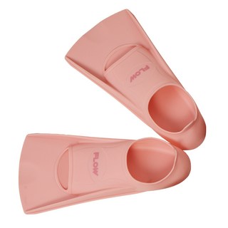 FLOW 矽膠鴨腳板短蛙鞋, 深粉紅色