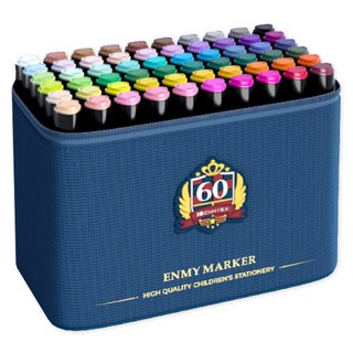 TUCO.B 壓克力多用途快乾麥克筆 + 收納盒套組, 1套, 60色