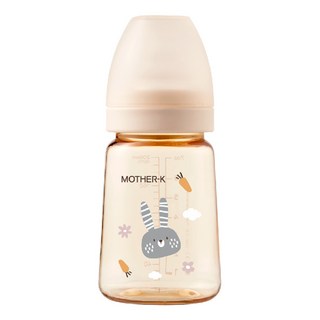 MOTHER-K 精粹極簡 PPSU 奶瓶 180ml 兔子限定版 晨曦白, 1個