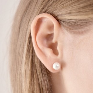 ELLE 女款14K包金珍珠耳環 ELGPEE483