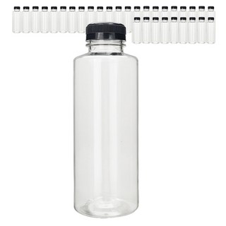 Mir 頂級透明PET瓶, 黑色, 32個