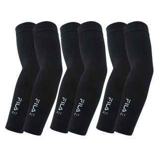 FILA 斐樂 Fit 涼感袖套 2入, 黑色, 3套