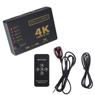 Coms 5埠 HDMI 2.0b 4K60Hz RGB 8：8：8 HDR10 選擇器, 1個, 2m