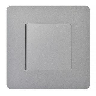 CHEIL ELECTRIC Square 正方形 3路 1開關 銀色, 1個