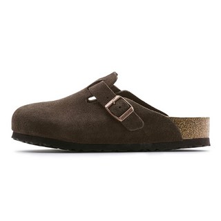 TRAVEL FOX 中性勃肯半包拖鞋 TF0402CS0, 棕色, 230mm