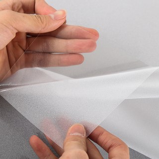 Hausense 用水黏貼 超簡易無膠玻璃窗貼 抗UV霧面款, 單色