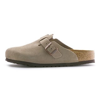 TRAVEL FOX 中性勃肯半包拖鞋 TF0402CS0, 米色, 270mm