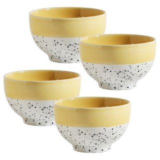 Ardin France Essential 飯碗, 4個, 薩凡納黃色