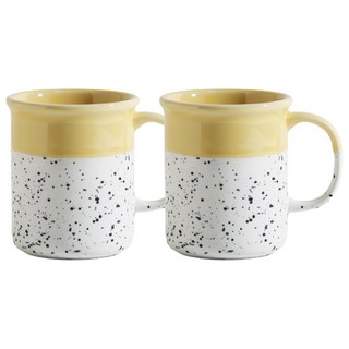 Ardin France Essential 居家咖啡馬克杯 330ml, 草原黃, 2個