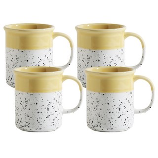 Ardin France Essential 居家咖啡馬克杯 330ml, 草原黃, 4個