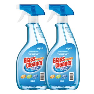뷰카 홈앤카 크리스탈 퍼펙트 클리어 유리 세정제, 600ml, 2개