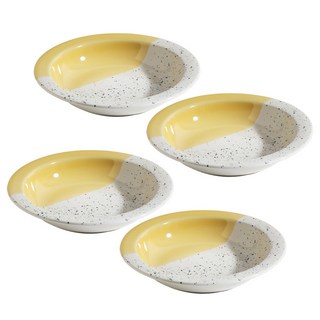 Ardin France Essential 沙拉碗 義大利麵盤 碗, 草原黃, 4個