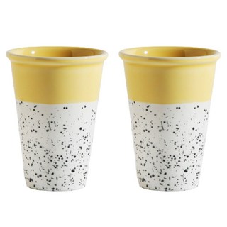 Ardin France Essential 隨行杯 400ml, 2個, 薩凡納黃