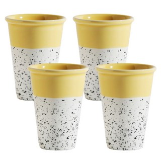 Ardin France Essential 隨行杯 400ml, 4個, 薩凡納黃