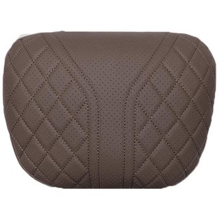 리버폭스 차량용 퀼팅 타공 탄력솜 목쿠션, 모카브라운, 1개