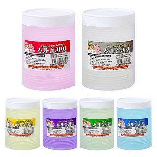 agaplus 甜蜜砂糖糖漿史萊姆6種套組, 混合顏色