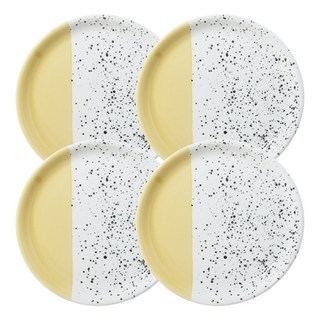 Ardin France Essential 圓形點心麵包盤, 薩凡納黃, 4個