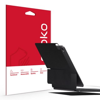 Skoko iPad 巧控鍵盤外部保護膜 Uniskin 套組, 霧面黑, 1套