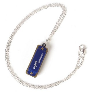 DABell 超迷你項鍊型口琴, 藍色, 1個, 單一商品