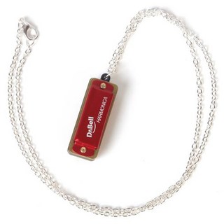 DABell 超迷你項鍊型口琴, 紅色, 1個, 單一商品