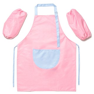 민화샵 어린이 미술 앞치마 10p 세트 I230029C, 분홍, 1세트