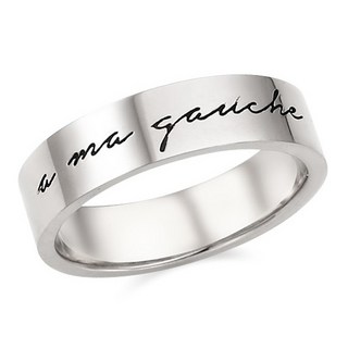 OST 男士 925銀 左側刻字 情侶對戒