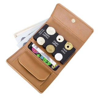 AFECTO 日式零錢包 + PU三折皮夾組