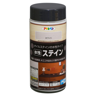 ASAHIPEN 朝日塗料 水性耐光著色劑 白色 300ml 木器著色劑 具防霉功能, 1罐