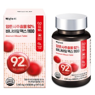 砂仁&巴拿巴葉萃取複合錠 66g, 60顆, 1個