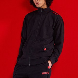 HUGO BOSS 男款棉質彈性拉鍊夾克