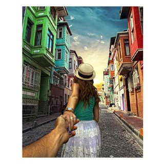 알로데 랜드마크 여친 뒷태 보석십자수 스퀘어큐빅 DIY 키트 40 x 50 cm, 09 이스탄불, 1세트