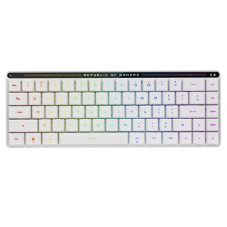 에이수스 ROG FALCHION LOW PROFILE RX 영문 스위치 유무선 게이밍 키보드, 화이트, 청축