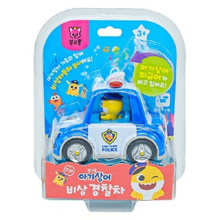 鯊魚寶寶碰碰狐迷你緊急警車玩具, 混合顏色