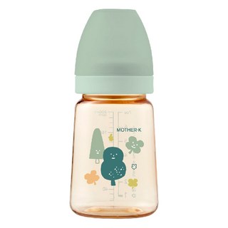 MOTHER-K 精粹極簡PPSU奶瓶-綠野仙蹤 精準10ml刻度 耐高溫耐摔耐消毒, 180ml, 1個