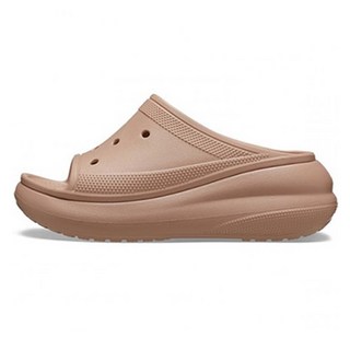 crocs 卡駱馳 Crush女款泡芙厚底涼拖, 270, Cork