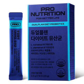 PRO NUTRITION Dualplan美體益生菌粉隨身包 14條入, 35g, 1盒