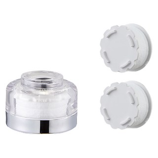 퓨어수 세면대용 필터 헤드 크롬 + 리필 필터 2p 세트, 1개