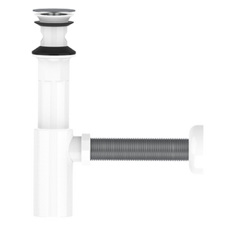 WATOS 自動按壓彈跳一體式存水彎 壁排專用 / 寬蓋 WLM313, 混合顏色